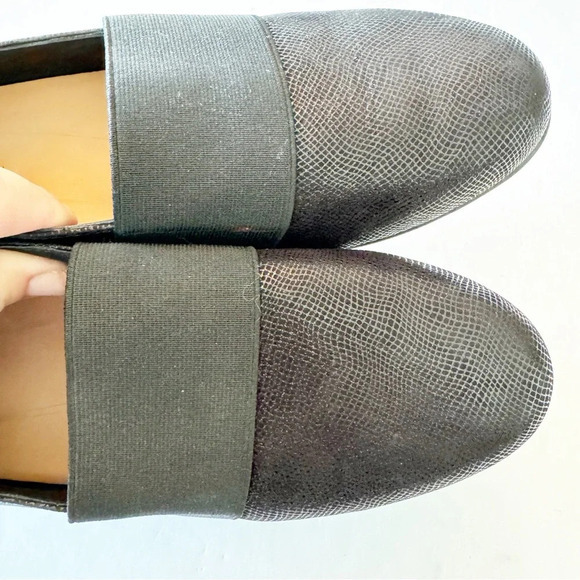 Clarks Unstructured Un Blush Lo Black Loafers Women’s Size 7 Wide Textured Look - Picture 8 of 12